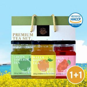 1+1 무배 제주담움 과실차 3종 선물세트 250g(한라봉/청귤/오미자) 명절 선물용