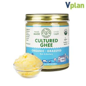 브이플랜 유기농 목초 발효 기버터 무염 212g 스테이크 베이킹재료 ghee