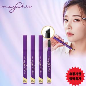 메이시크 매직픽스 핑거팁 아이브로우 틴트 X 4개 (다크브라운)