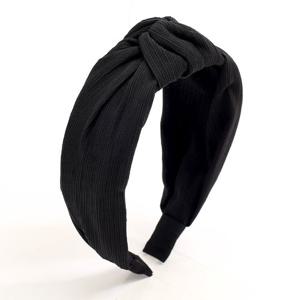 [엔젤슈슈] 골지 꼬임 헤어밴드 블랙 머리띠