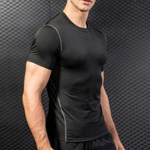 남성 트레이닝 Slim핏 스판 티셔츠 운동복 반팔티셔츠