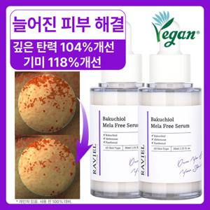 #주름쫙- 볼륨UP! 바쿠치올 멜라 프리 세럼 30ml 2개 / 깊은 주름 흔적해소 세럼