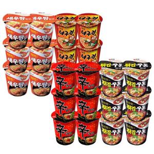 [농심]신라면6개+튀김우동6개+너구리6개+새우탕6개