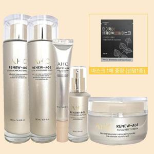 [AHC]AHC 기초세트 리뉴에이지 토탈 5종 (스킨+로션+크림+아이크림+앰플)+마스크팩 1매 증정(랜덤)