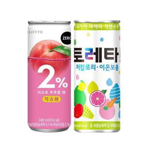 [코카콜라]이프로 부족할 때 복숭아 240ml 15캔 + 토레타 240ml 15캔 1박스 이온음료 (32876931)