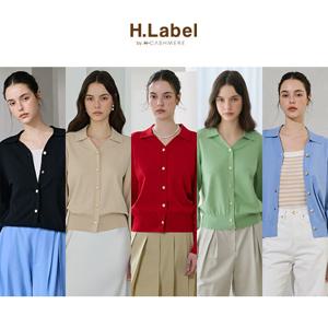 [런칭가 77,000원][H.LABEL] 25SS 에르베 실크 블렌딩 니트 가디건 3종