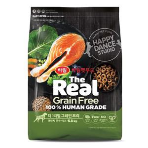 [하림펫푸드] 더리얼 그레인프리 크런치 연어 어덜트 5.8kg