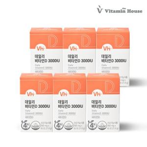 [비타민하우스] 데일리 비타민D 3000IU 6병 12개월분