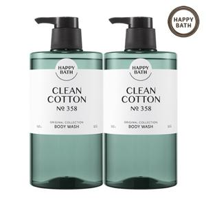 [NEW] 해피바스 오리지널 컬렉션 코튼 바디워시 910g 2입