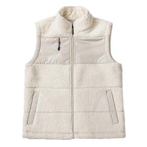 미라클 남성 여성 겨울 뽀글이 플리스 후리스 집업 조끼 베이지