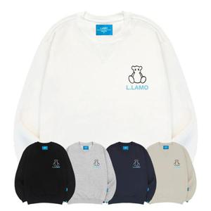 엘라모 기모M 라인베어 맨투맨 남녀공용 빅사이즈 S~4XL