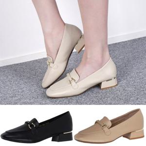 행텐 HT-9529 여성용 골드 포인트 로퍼 구두 단화