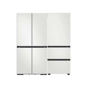 [삼성] 비스포크 냉장고 김치냉장고 세트 전체코타화이트 RM70F63R2A+RQ33DB74D201