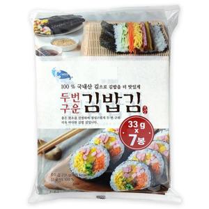 [코스트코] 예맛식품 국내산 두번 구운 김밥김 231g (33g x 7봉)