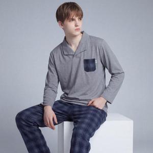 [레노마 언더웨어]레노마 남성 멜란지 기모 9부 이지웨어 상하의 세트 BL