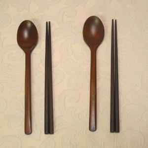 전통 목기 생옻칠 수저 세트