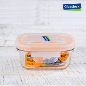 NEW 글라스락 밀폐용기 직사각 150ml