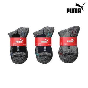 [푸마 언더웨어]푸마 남성 이중바닥 등산양말 3족 번들