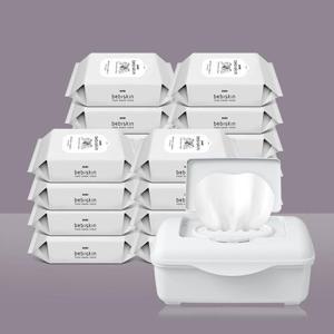 두리 베비스킨 생분해 비데물티슈 리필 18팩+ 케이스 1개