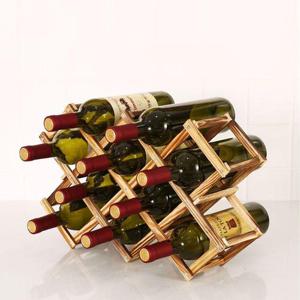 주방용품 감성 주방 수납 와인 거치대 진열 원목 와인렉 10구