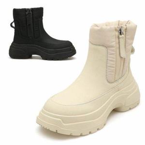 갤러리아_여성 소가죽 패딩 퍼 앵클 부츠 (5CM) 212346703 2color212346703