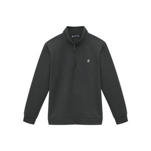 [비버리힐스폴로클럽]남성 로고 엠보 하프 집업 티셔츠 TS370