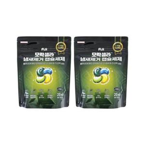 [피지][ FIJI ] 엘지 피지 캡슐 세제 20개입 2개 모락셀라 땀 냄새 빨래 쉰내 제거