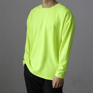 뉴메이드 / 봄 가을 오버핏 형광 긴팔티셔츠 / 빅사이즈 3XL 4XL