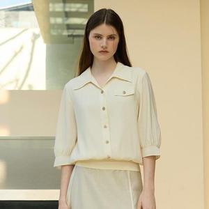 [마르조][1종]밑단 시보리 블라우스_7CMFB035