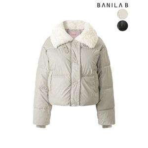 [바닐라비]여성 뽀글이 카라 스트링 숏패딩