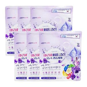 [유한락스]아로하 퍼퓸 클린 고농축 캡슐세제 파우치 30개입 / 일반드럼겸용 x6