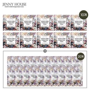 [제니하우스]제니하우스 오리진 헤어컬러 염색약 새치커버 홈쇼핑 염색제 10개+트리트먼트 20개 세트