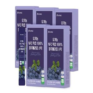 유기농 NFC 착즙 100% 블루베리 즙 스틱 5박스 (총 70포)