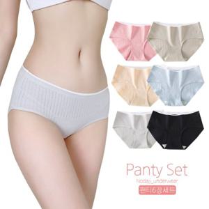 [노다지닷컴]면 스판 파스텔 요일팬티 6종세트