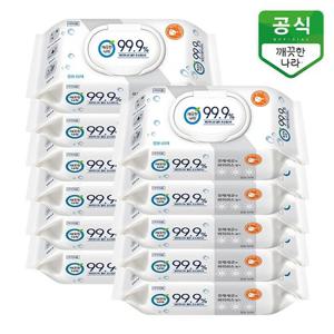 깨끗한나라 클린 손소독티슈 캡형 60매 x 12팩