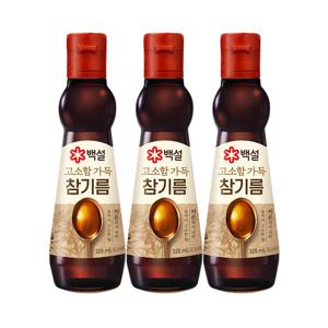 [CJ] 백설 고소함가득 참기름320ml x3병
