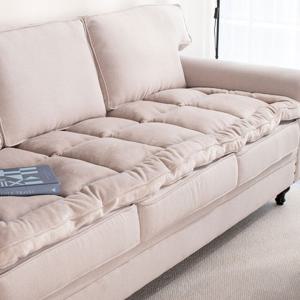 [르헤브] 프라움 겨울 극세사 구스대체 다운 쇼파패드 3인