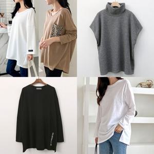 빅사이즈긴팔티 빅사이즈롱티셔츠 여성빅사이즈의류