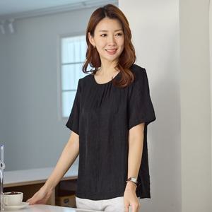 [~2XL] 인견 링클 반팔 블라우스 3종 택1