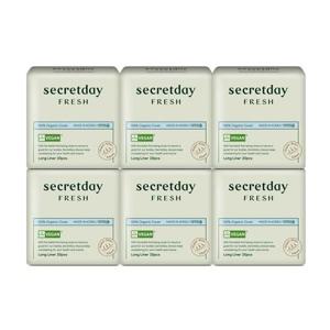 [시크릿데이]시크릿데이 프레쉬 유기농 비건 롱라이너 20p X 6팩