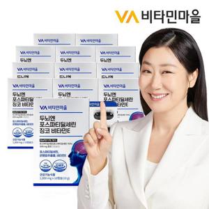 비타민마을 두뇌엔 포스파티딜세린 징코 비타민E 10캡슐 x 12박스 (총60일분)