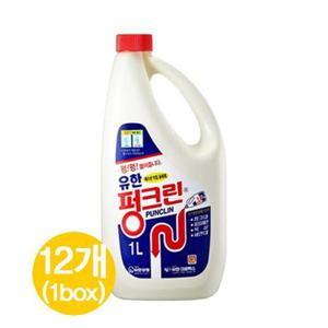 [유한락스]펑크린 1L(배수구 싱크대 세정제)x12개 (1box)