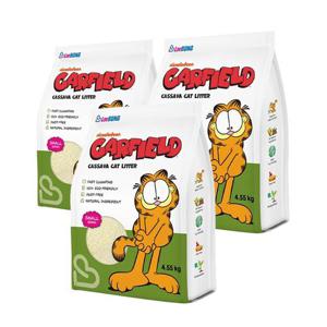 가필드 고양이모래 그린(가는입자) 4.55kg 3개 카사바 모래