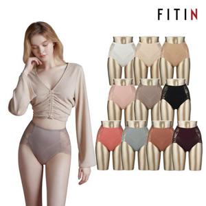 [피트인] 5장 하이웨스트 인견 면 팬티(컬러랜덤)