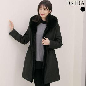 [드리다]엄마옷 겨울 에코 밍크퍼 고급 패딩 코트 빅사이즈 퍼안감 점퍼 중년여성 50-60대 옷선물 상견례..