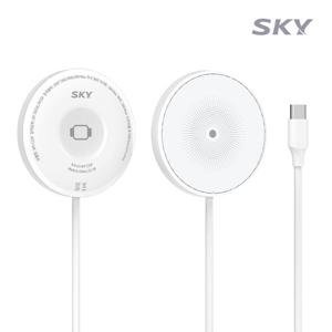 스카이 필 2in1 맥세이프 애플워치 아이폰 무선 충전기 W22