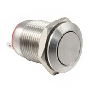 12V 12mm 방수 누름푸쉬버튼 스위치 플랫.