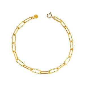 갤러리아_순금 팔찌 24K 여자 금팔찌 컷팅 클립 체인 3.75g 18K장식