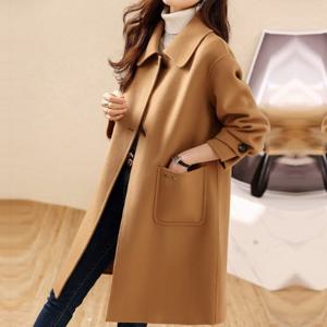 [블랙퀸]마감할인 메이쥬 토글버튼 루즈핏 롱 하프코트 blk002449