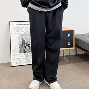 기모팬츠 겨울바지 슬랙스 와이드바지 허리밴딩 골덴 일자팬츠 남자 기모